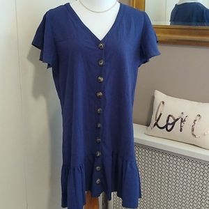 Reduced Blue Tunic Top